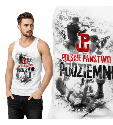tank-top patriotyczny POLSKIE PAŃSTWO PODZIEMNE